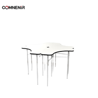 Design moderne professionnel Triangle activité école étude Table de lecture meubles ensemble de collaboration pour la salle de classe et l'extérieur