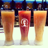 Gobelets à boisson Yardas Para de 16 oz/24 oz/32 oz à col long pour slush, daiquiri, en plastique, avec paille