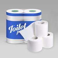 Impression personnalisée pas cher t roll bio toliet papier grossiste 300 feuille 2/3/4 couche doux papier toilette tissue48 rouleau papiers toilette