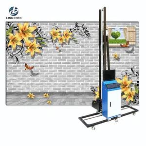 Impresora de inyección de tinta automática UV/3D, impresión de gran tamaño, máquina de pintura de pared