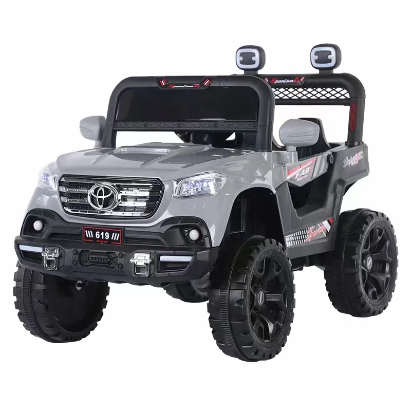 Children's electric four-wheel drive off-road with remote control can sit adult baby car toy two-person swing four-wheel buggy