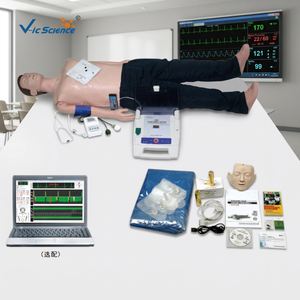 Simulateur <span class=keywords><strong>d</strong></span>'entraînement <span class=keywords><strong>d</strong></span>'urgence multifonction avancé pour ordinateur (RCP et mesure de la tension artérielle, éliminateur de DAE) - Product Image 2