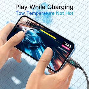 ESSAGER ES-X28 affichage numérique 1 2 mètres Pd 29W Usb 2.0 Type C à Ip téléphone téléphone câble de chargeur rapide pour <span class=keywords><strong>Iphone</strong></span> - Product Image 2