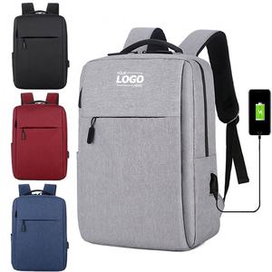 Mochila para ordenador portátil de almacenamiento profundo personalizada con puerto de carga USB, mochila para ordenador escolar resistente al <span class=keywords><strong>agua</strong></span> - Product Image 1