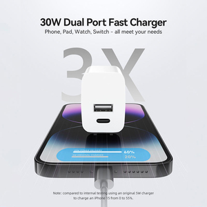 อะแดปเตอร์ชาร์จไฟแบบติดผนัง USB-C PD 20W พร้อมโลโก้สั่งทำพิเศษ รองรับแรงดันไฟฟ้า 12V/9V/5V สำหรับโทรศัพท์มือถือ แท็บเล็ต และสมาร์ทวอทช์ - Product Image 4