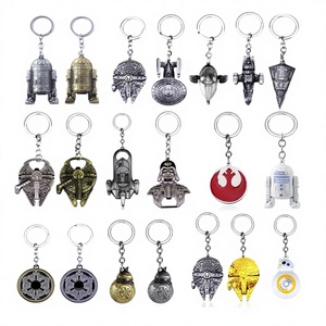 Llavero de Metal de Aleación con Logotipo de <span class=keywords><strong>Robot</strong></span> BB8 <span class=keywords><strong>Mini</strong></span> Personalizado 2025, Joyería de Lujo de Halloween con Escudo de Nave Espacial de <span class=keywords><strong>Star</strong></span> <span class=keywords><strong>Wars</strong></span>, Superventas - Product Image 2