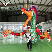Ballon gonflable coloré Dragon de mer avec ventilateur intégré, durable, pour événements festifs, amélioration de l'ambiance, promotionnel