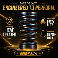 Ressort de compression traité thermiquement, ressort de grand diamètre pour machines industrielles