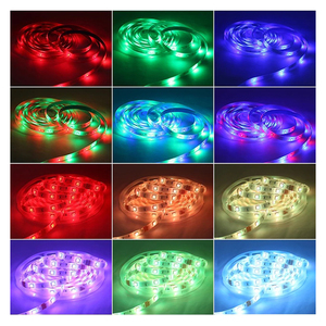 Kit de Tira <span class=keywords><strong>LED</strong></span> WS2812B 12V 5050 con Control Remoto RF, <span class=keywords><strong>WiFi</strong></span>, Música y Voz <span class=keywords><strong>Alexa</strong></span>, Tira de Luz <span class=keywords><strong>LED</strong></span> RGB Individualmente Direccionable RGBIC WS2812 - Product Image 6
