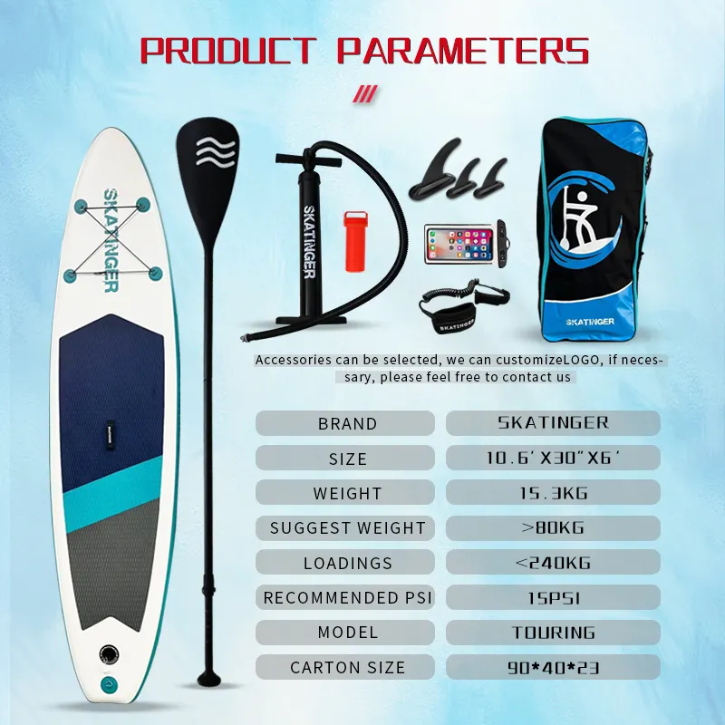 Skatinger – planche de paddle gonflable, avec planche de surf, prix d'usine, 10.6
