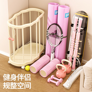 Panier à linge rond blanc avec nœud, organisateur de vêtements sur roulettes, type A506 - Product Image 4