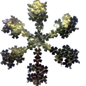 ของตกแต่งแนวโบราณน่ารักเกล็ดหิมะประดับคริสต์มาสแบบแขวนติดผนัง - Product Image 1