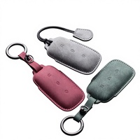 Étui en cuir pour clé de voiture OLIVER 1.5T Plus AIR PRO, porte-clés en daim