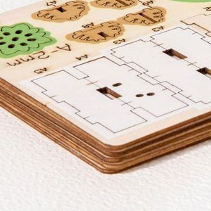 Wooden Craft Toy Gift Home Fridge Wall Classroom Office Decor Mini Cute Magnets Small 3D Puzzles for Adults Diy <b>Model</b> <b>Kit</b> - Product Image 2