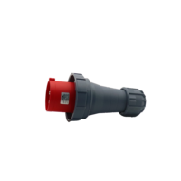 Prise électrique mâle HFE 415v rouge PA6 125A industrielle triphasée 5 broches 3P+N+E IP67 380V