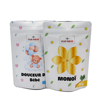 Emballage zip-lock refermable anti-odeurs 3.5 sacs en Mylar pochette debout imprimée personnalisée sacs d'emballage en Mylar à l'épreuve des enfants