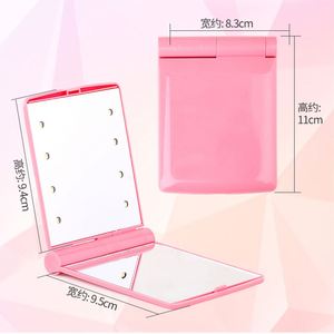 Private Logo Lighted Makeup <b>Mirror</b> Colour <b>Square</b> Led Light Pocket Handbag Makeup <b>Mirror</b> - Product Image 4