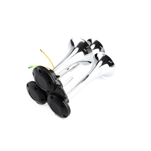 CHSKY 3 Pipe Trompette Modifié Bouche Ronde Électrolytique <span class=keywords><strong>Klaxon</strong></span> À Gaz Voiture Grand <span class=keywords><strong>Camion</strong></span> <span class=keywords><strong>Klaxon</strong></span> À Air Électrique - Product Image 3