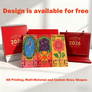 تقويم مكتبي إبداعي لعام 2026 بتصميم الحصان من الأبراج الصينية، تقويم قمري ملون بالكامل مع غلاف علوي قابل للطي، تقويم حلزوني مخصص كهدية للمهرجانات - Product Image 4