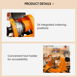 Tornio per <span class=keywords><strong>Legno</strong></span> Robusto a Velocità Variabile con Controllo Elettronico e Display Digitale - Product Image 5