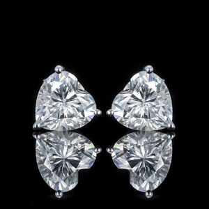 Top Selling Moissanite Diamond Earrings 925 Sterling <b>Silver</b> Elegant Jewelry for Women Anniversary Engagement For Sale - Product Image 4