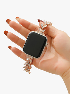 Populaire pour femme diamant chaîne <span class=keywords><strong>Bracelet</strong></span> bande <span class=keywords><strong>bracelet</strong></span> de montre en métal pour <span class=keywords><strong>Apple</strong></span> 38mm/40mm/41mm/42mm/44mm/45mm/49mm pièces de montre - Product Image 4