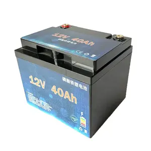 12V 24V 36V 48V 60V 72V 40Ah 50Ah 60Ah 80Ah 100Ah 200Ah Batterie au lithium Lifepo4 avec boîtier étanche