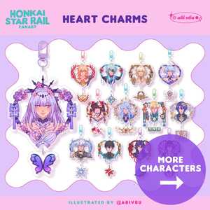 Support en acrylique OEM/ODM HSR Charm Honkai Star Rail, Fanart en acrylique par Abivbu - Product Image 1