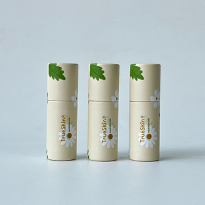 Tubes en papier à pousser en carton kraft biodégradable faits à la main de 10g contenants de déodorant pour baume à lèvres emballage de saveurs biologiques - Product Image 2