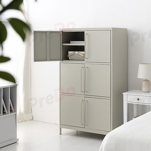 Armario de Hierro Plegable Hecho a Mano con Asa Reemplazable, Elegante Vitrina para Organización en Sala de Estar, Dormitorio, Oficina y Entrada - Product Image 3