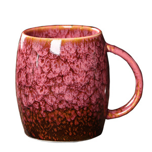 European Retro Eco-Friendly <b>Ceramic</b> <b>Mug</b> Flower Pattern Kiln-Turned Glaze Reusable Personalized Gift for Back to School - Product Image 5