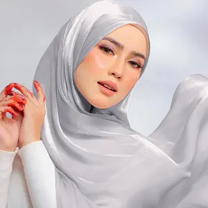 FRC Organza Adele Glimmer Shawl Breathable Light Weight giselle shawl polyester satin stripe tudung scarf glitter crepe hijab