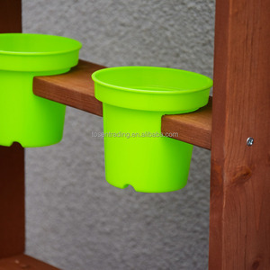 Cuisine en bois avec évier, cuisinières de jeu, distributeur d'eau et outils de jardinage - Cuisine de jeu pour enfants pour l'extérieur - Product Image 3