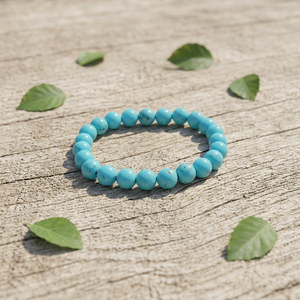 <b>Turquoise</b> Beaded Bracelet Natural Stone Minimalist Everyday Wear Unisex - Product Image 1