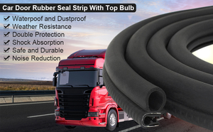 Ekstrüzyon ses geçirmez EPDM araba kapı conta şeritleri kauçuk conta çevre dostu kapı pervazları Weatherstrip pencere contası - Product Image 3