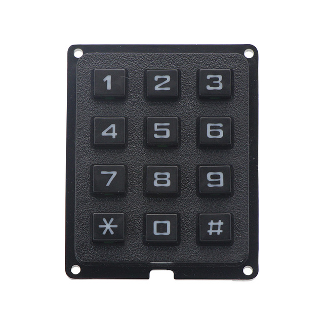 Outdoor Rated 12 Keys Industrial Matrix Keypad with Water Proof Design to Reach IP65.