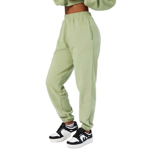 Pantalones Deportivos de Mujer de Alta Calidad con Logotipo Personalizado, Cintura Elástica, Fabricación OEM, Tela de Algodón Suelta, Estilo Moderno - Product Image 3