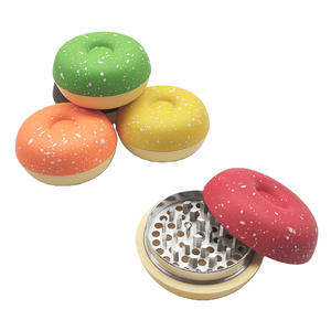 Nouveauté : Broyeur à herbes en alliage de zinc, coloré, en forme de donut, cadeau créatif pour fumeurs de tabac - Product Image 4