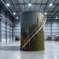 Réservoir de stockage de biogaz automatique anti-corrosion en verre fusionné sur acier avec système de contrôle PLC complet