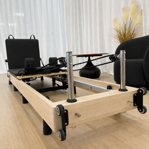 Commercial Maple Folding Pilates Reformer <b>Machine</b> for Studio Gym Use Space Saving OEM Custom Color - Product Image 5