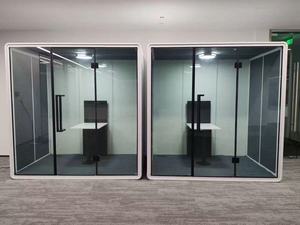 Cabines de bureau modulaires modernes en aluminium pour hôtels, villas, conférences mobiles, hôpitaux, entrepôts et <span class=keywords><strong>musique</strong></span> vocale - Product Image 3