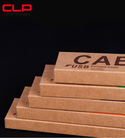 Boîte d'emballage en papier pliable avec impression personnalisée rapide MINI chargeur USB mobile boîtes en carton suspendues panneau emballage