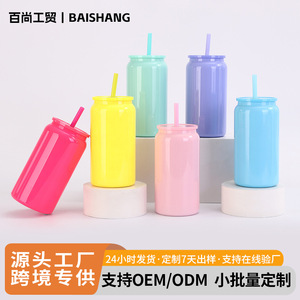 Stainless Steel <b>Insulated</b> <b>Mug</b> 12oz Double Wall Vacuum Travel Cup With Straw Portable For Outdoor Car Use - Product Image 5