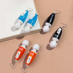 2025 Heiß Verkaufter Modeschmuck Mini Intimspielzeug Lustiger Scherzartikel vibrierendes Geschenk Party SCHMUCK Acryl Vibrator-Ohrringe für Damen - Product Image 3