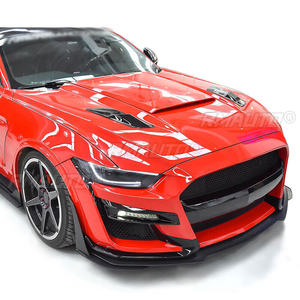 ชุดแต่งสเกิร์ตหน้ารถยนต์ 3 ชิ้น แบบ GT500 สำหรับ Ford Mustang ปี 14-21 สีดำด้าน/ดำเงา AMMP - Product Image 6