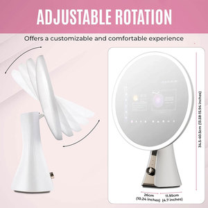 Cermin kecantikan pintar, cermin rias wajah sistem Android dengan panduan rias, Speaker Bluetooth, WiFi dan kontrol sentuh - Product Image 6