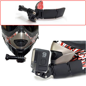 Soporte de barbilla para casco para cámaras GoPro 13 12 11/Insta360 ACE/DJI Action, accesorios ajustables POV para motocicleta y teléfono - Product Image 2