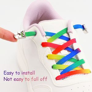 Chaîne de baskets plate personnalisée de haute qualité pour ensemble de lacet élastique imprimé paresseux pour lacet mode impression personnalisée - Product Image 3