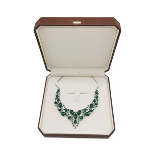 <b>Jewellery</b> Store Ring Earring Pendant Necklace Set Empty Case Luxury PU <b>Leather</b> Jewelry Gift <b>Box</b> - Product Image 1