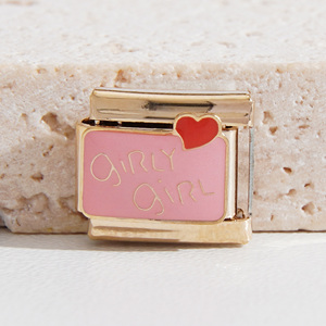 Vòng tay <span class=keywords><strong>charm</strong></span> Ý mạ vàng dễ thương, chất liệu thép không gỉ, kiểu dáng lãng mạn màu hồng, số lượng lớn, dành cho ngày Valentine năm <span class=keywords><strong>2025</strong></span> - Product Image 6